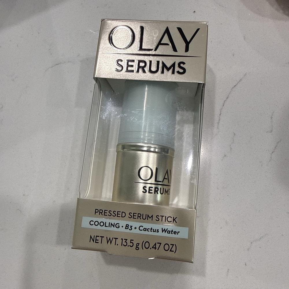 Olay Cooling Hydration Pressed Serum Stick with Vitamin B3 + Cactus Water, 0.47